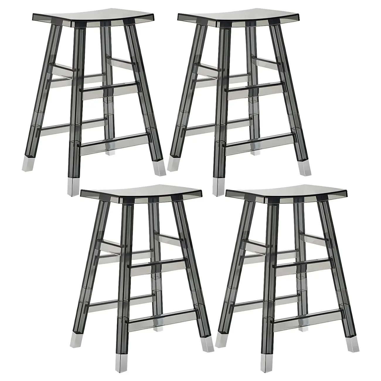 Vibrant Colors Acrylic Chic Coffee Chair Stackable Bar Stool Image - 30 | homeyfad