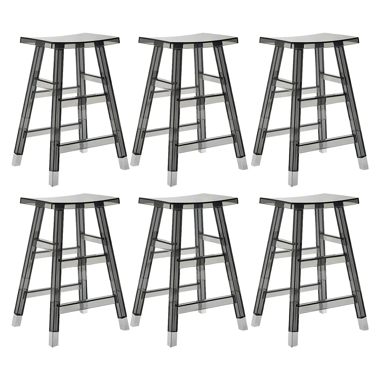 Vibrant Colors Acrylic Chic Coffee Chair Stackable Bar Stool Image - 31 | homeyfad