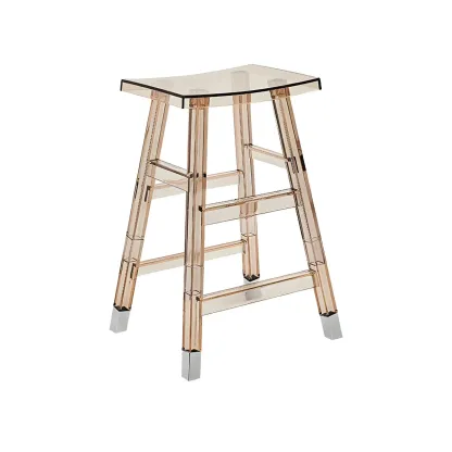 Vibrant Colors Acrylic Chic Coffee Chair Stackable Bar Stool Image - 38