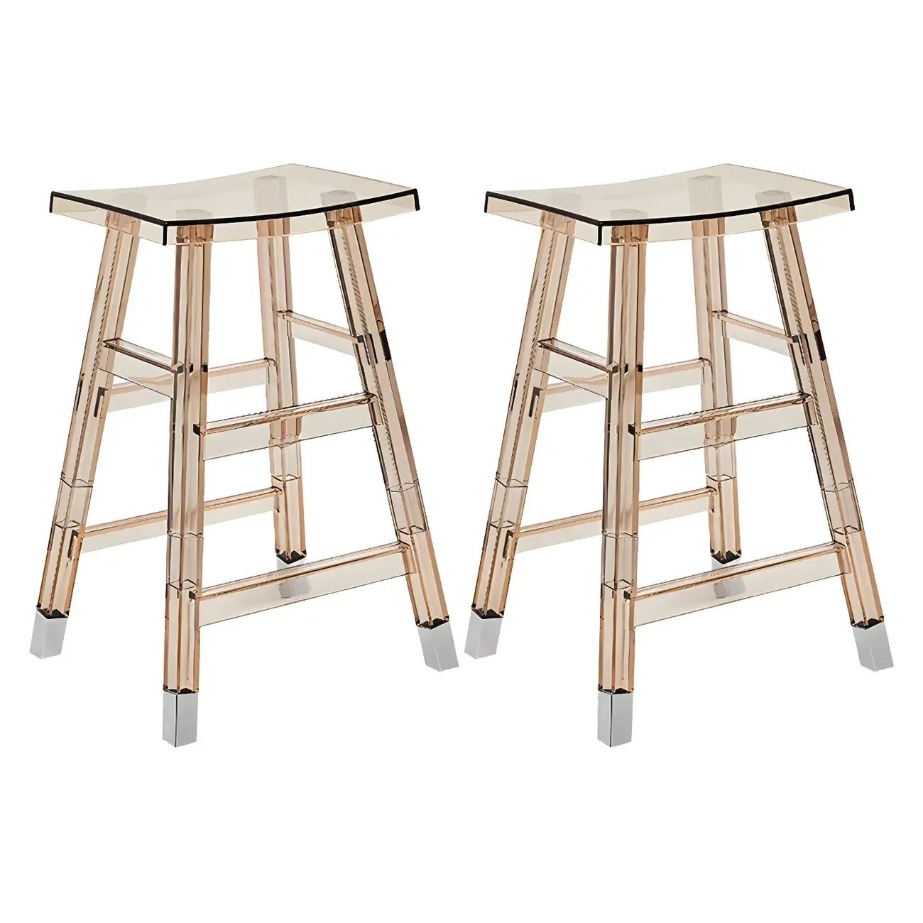 Vibrant Colors Acrylic Chic Coffee Chair Stackable Bar Stool Image - 39