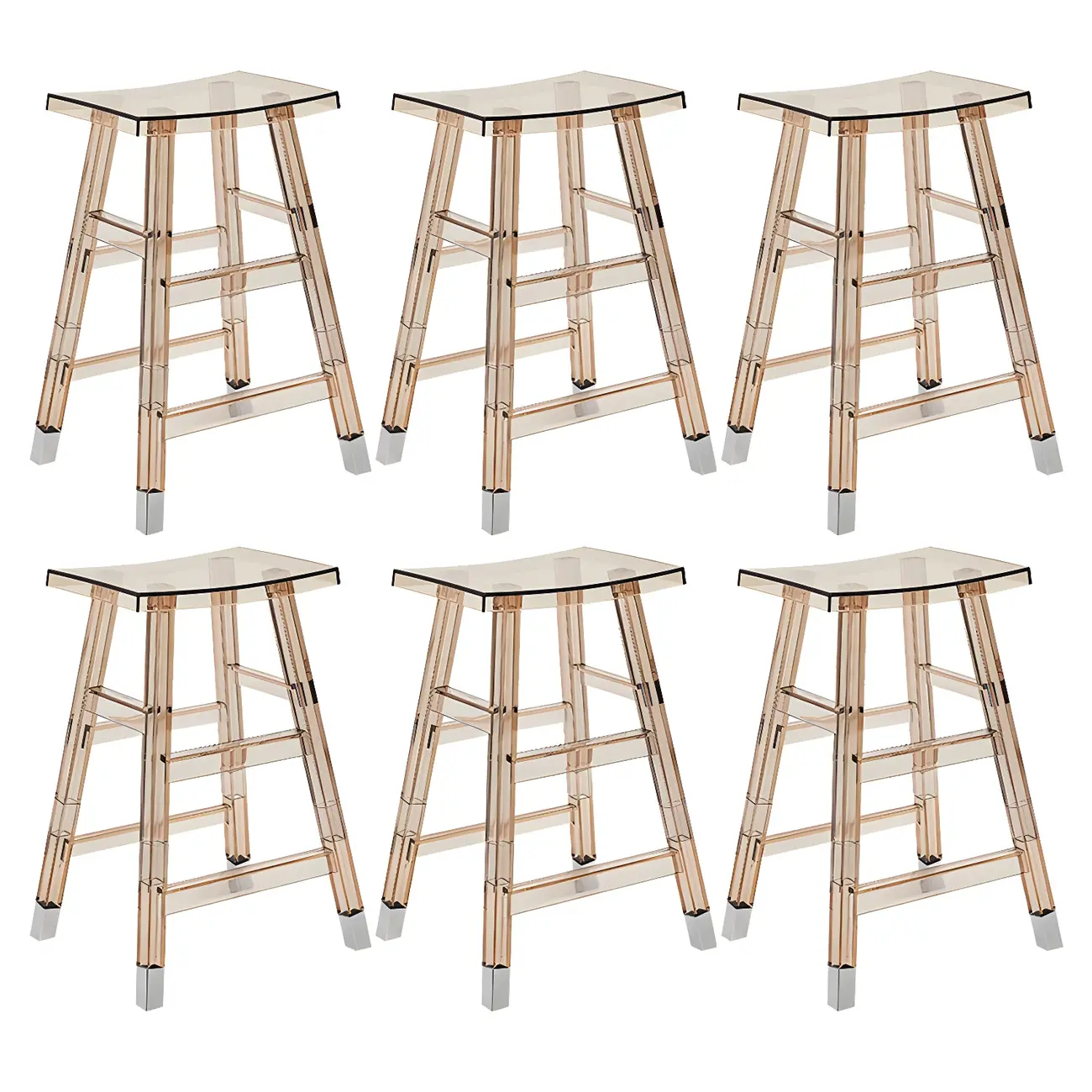 Vibrant Colors Acrylic Chic Coffee Chair Stackable Bar Stool Image - 41 | homeyfad