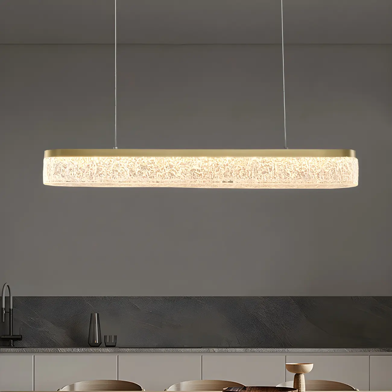 Modern Gold 3-Gear Dimming LED Island Light for Kitchen Image - 4 | homeyfad