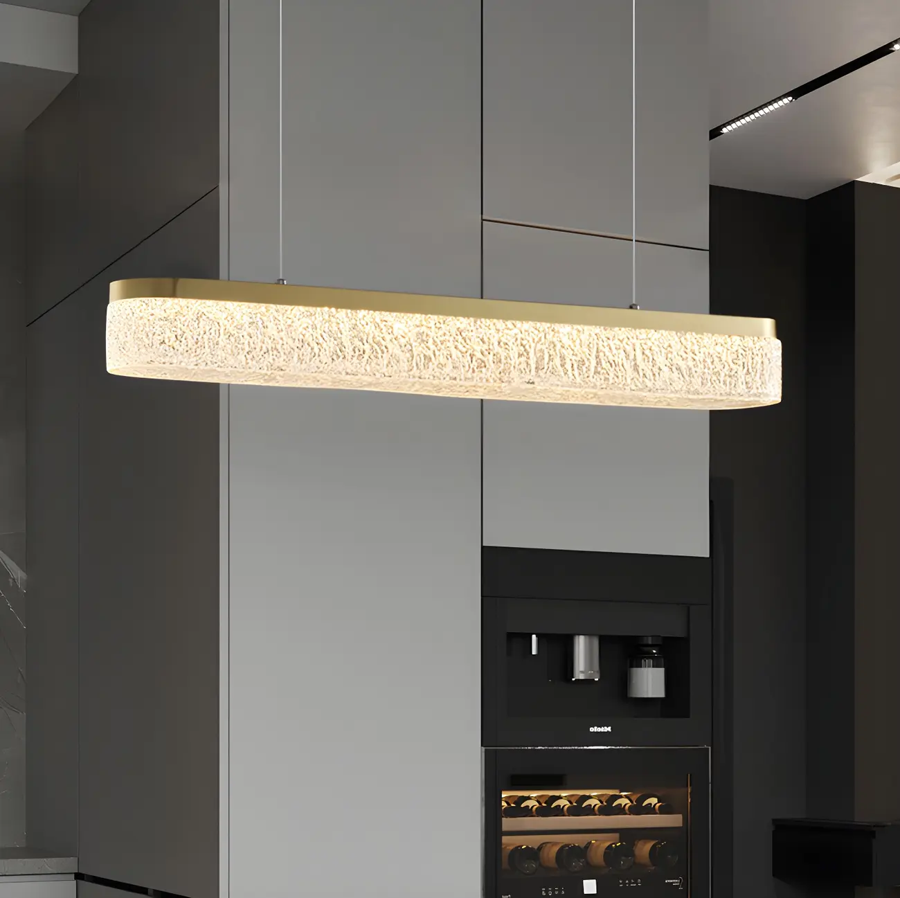 Modern Gold 3-Gear Dimming LED Island Light for Kitchen Image - 5 | homeyfad