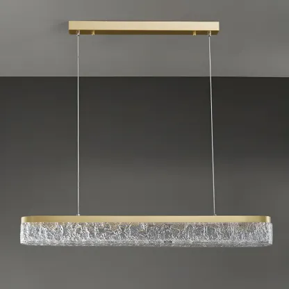 Modern Gold 3-Gear Dimming LED Island Light for Kitchen Image - 10