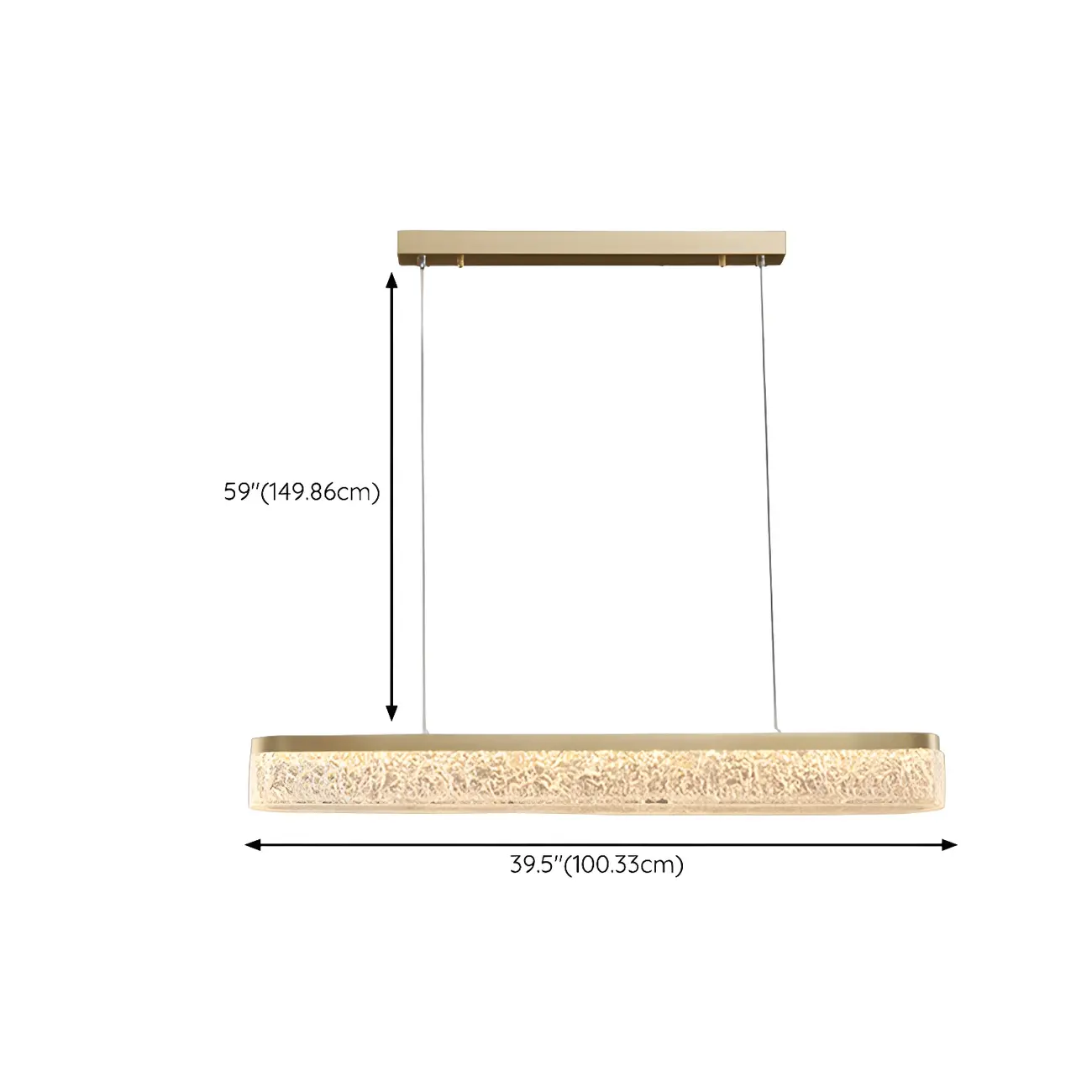 Modern Gold 3-Gear Dimming LED Island Light for Kitchen Image - 14 | homeyfad