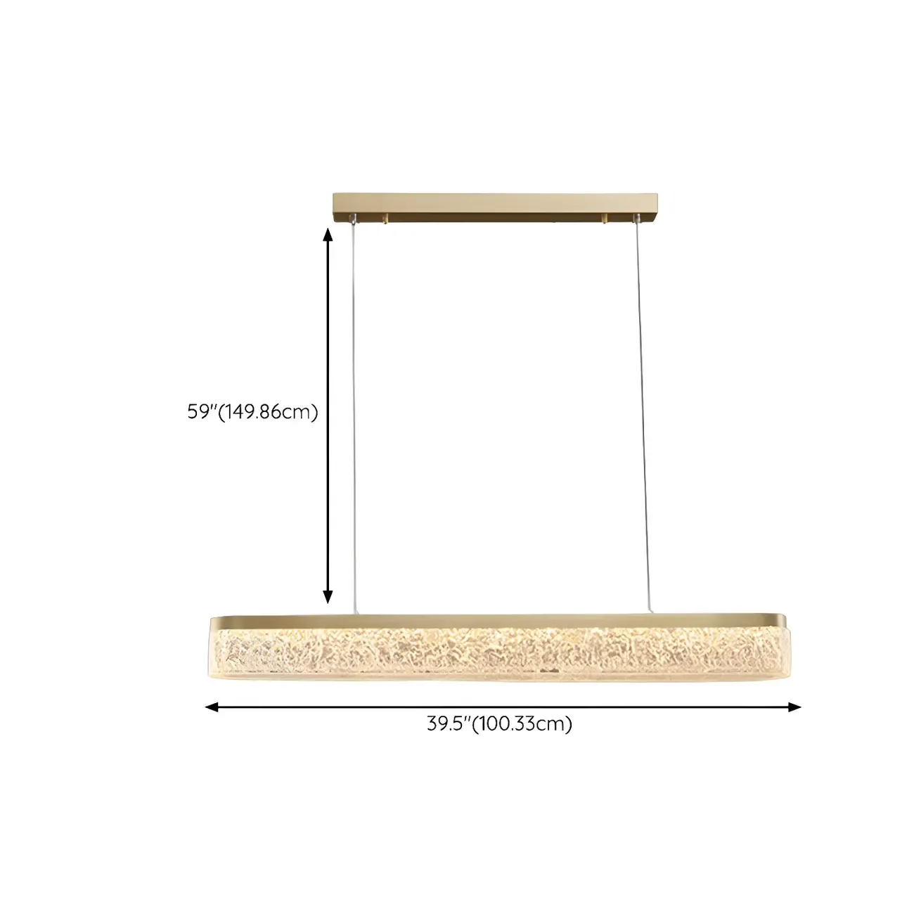 Modern Gold 3-Gear Dimming LED Island Light for Kitchen Image - 14