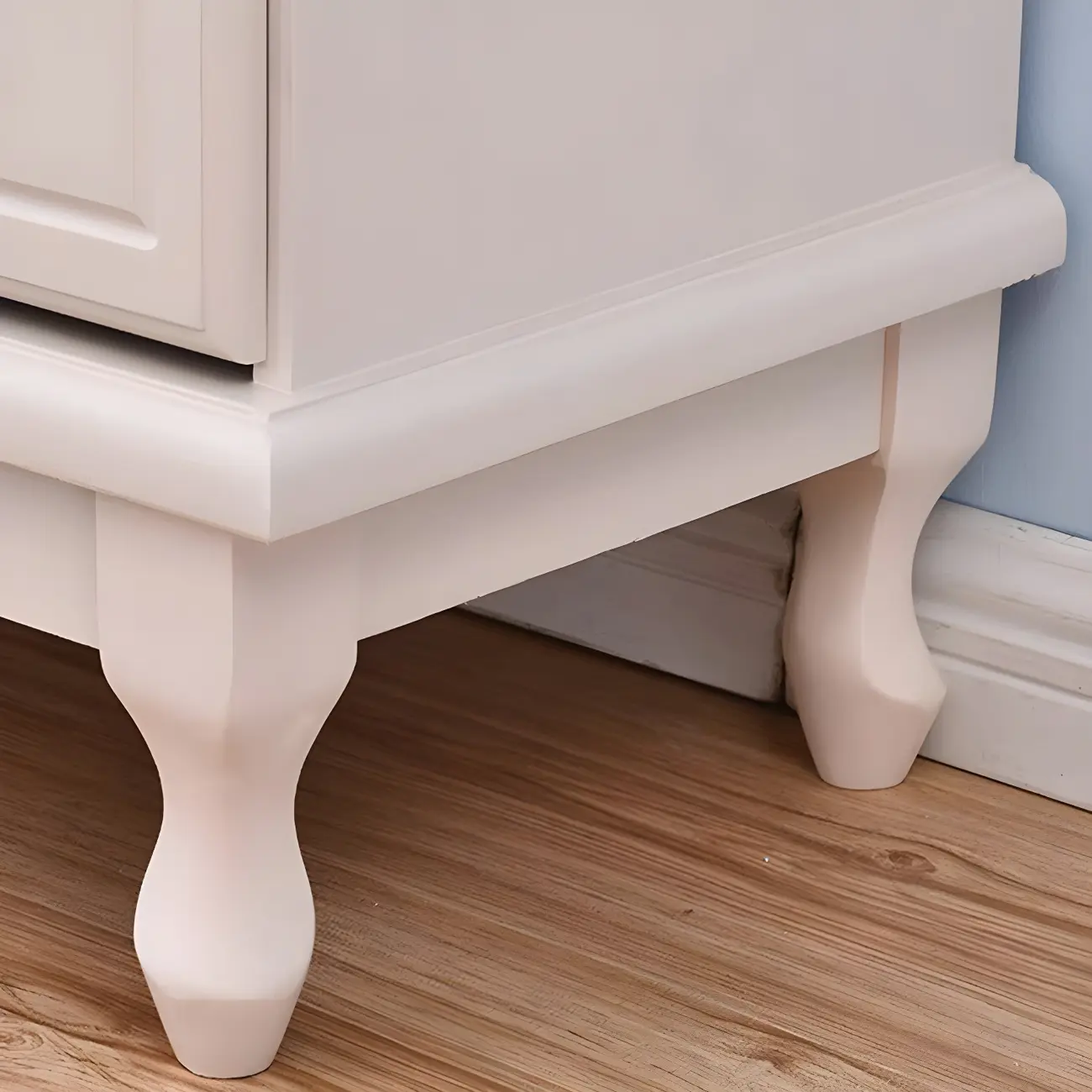 Contemporary White-Brown Wooden Double Dresser with Drawers Image - 24 | homeyfad