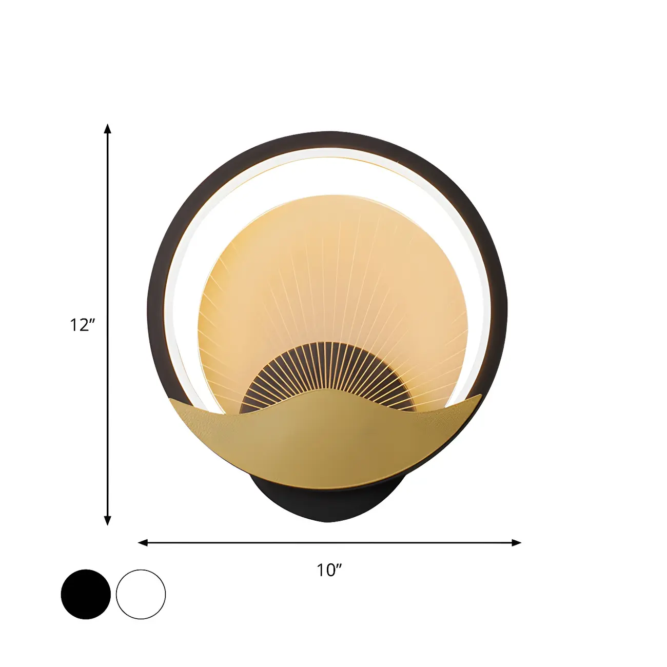 Modern LED Wall Light Fixture with Acrylic Shade | homeyfad