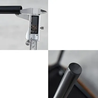 Glam Open Back Armless Stackable Faux Leather Dining Chair Image - 18