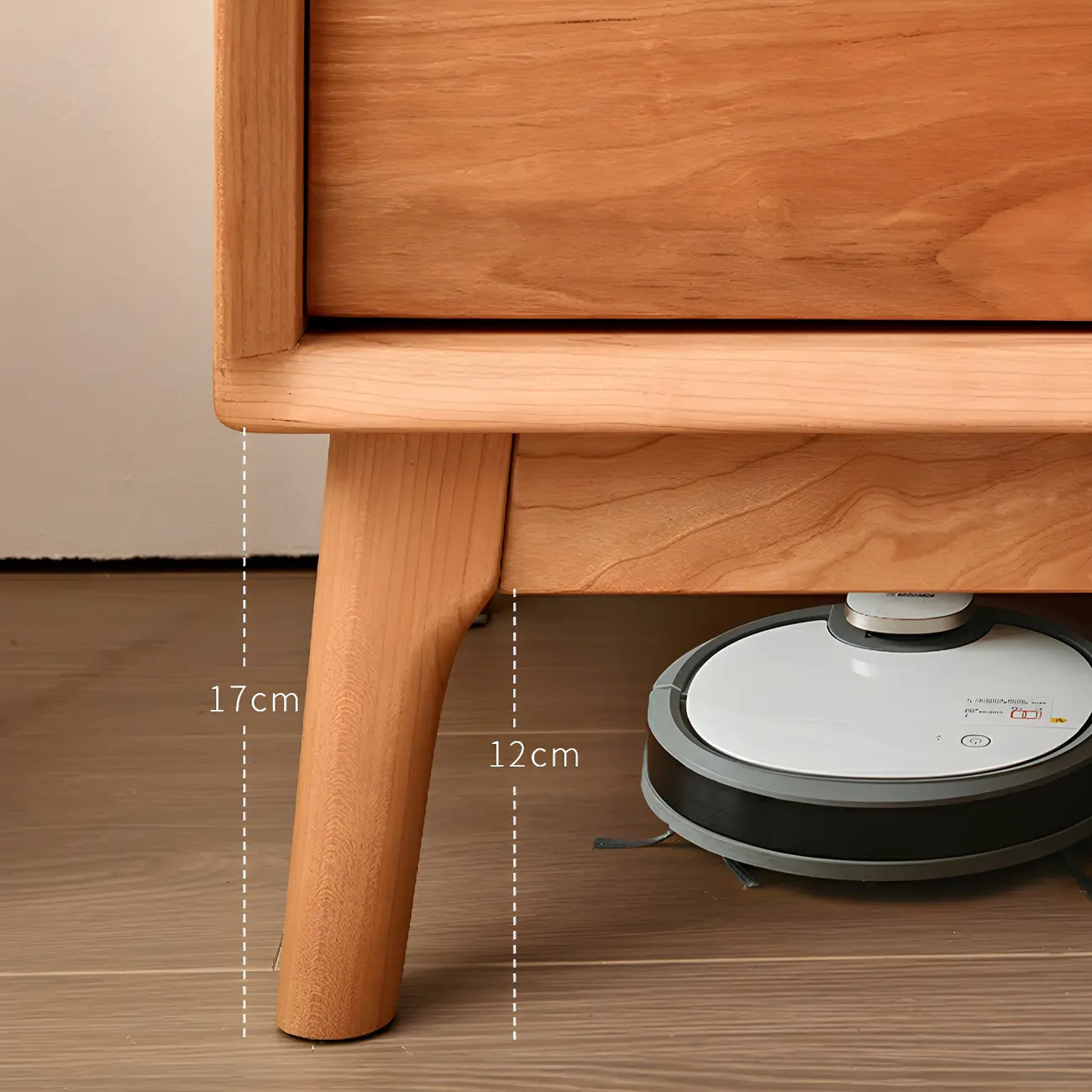 Nordic Natural Wooden Dresser with 9 Drawers for Bedroom Use Image - 9 | homeyfad