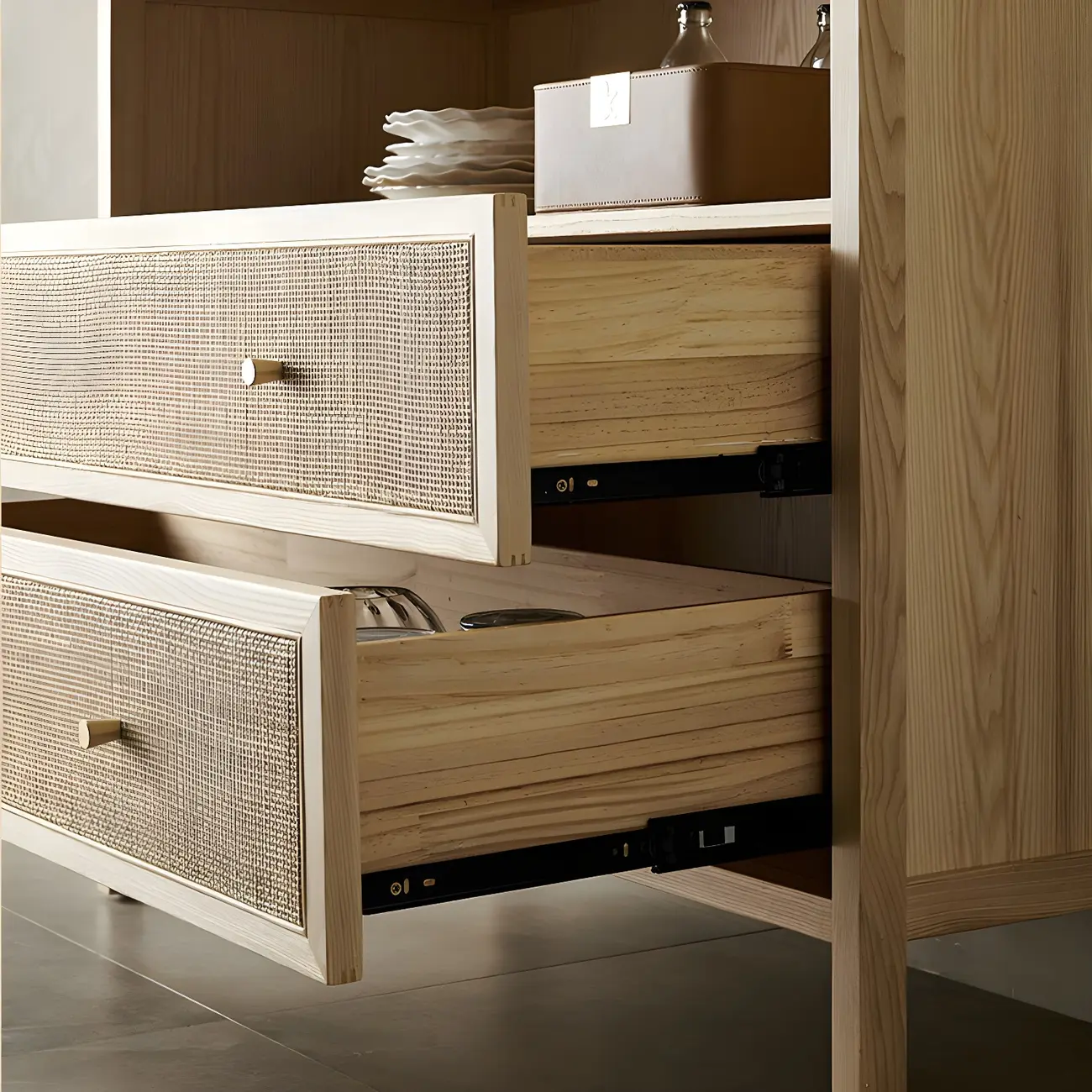 Vintage Natural Wooden Bachelor Chests with Drawers for Home Image - 8 | homeyfad