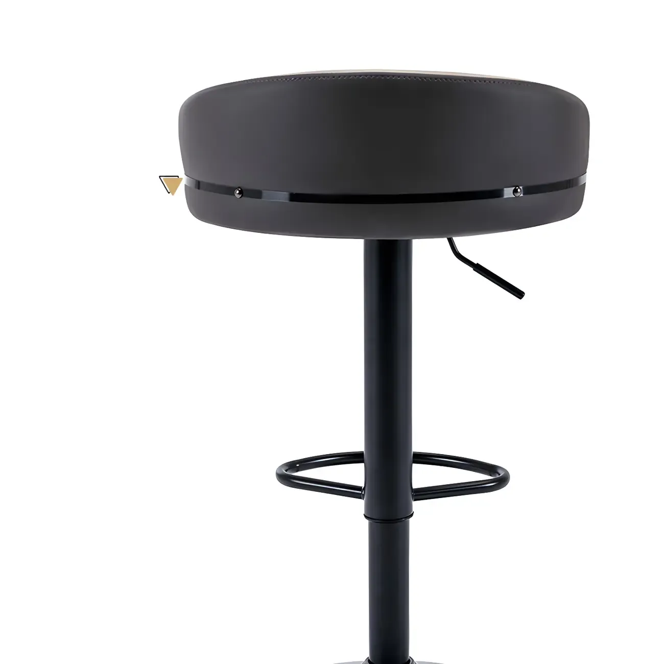 Modern Upholstered Adjustable Bar Stools with Swivel for Kitchen Image - 7