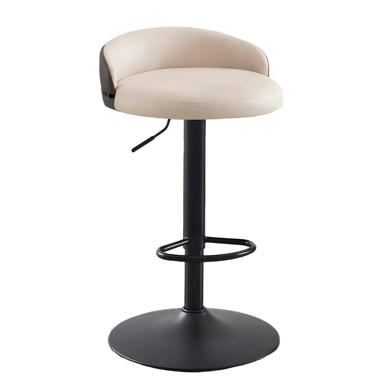 Modern Upholstered Adjustable Bar Stools with Swivel for Kitchen Image - 11 | homeyfad
