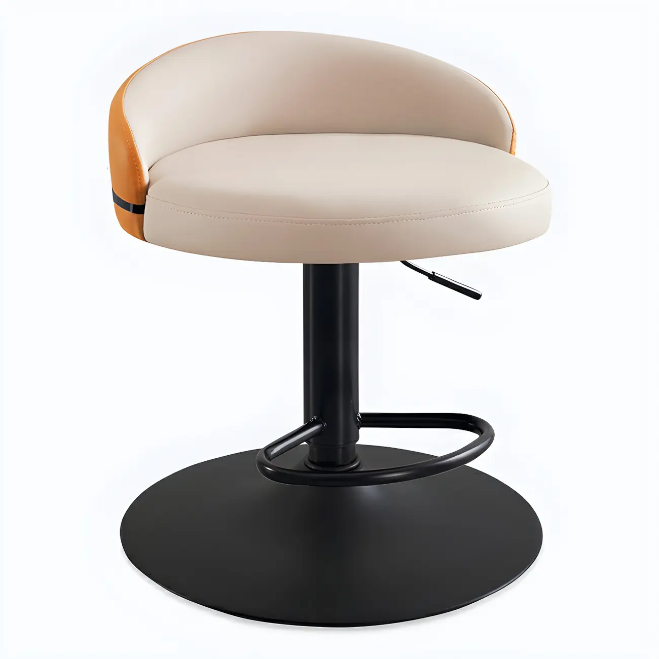 Modern Upholstered Adjustable Bar Stools with Swivel for Kitchen Image - 20 | homeyfad