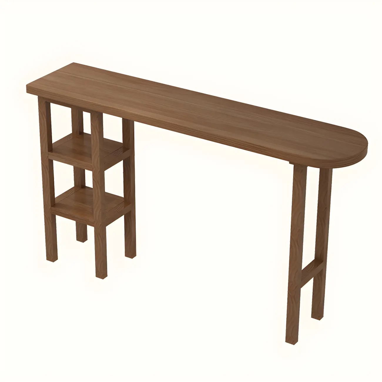 Modern Brown Wood Storage Bar Tables for Dining Room Image - 2 | homeyfad