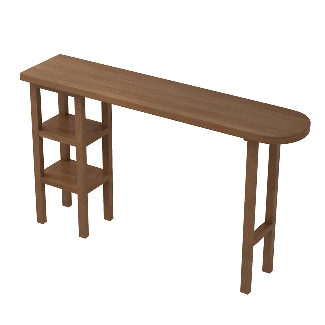 Modern Brown Wood Storage Bar Tables for Dining Room Image - 6 | homeyfad