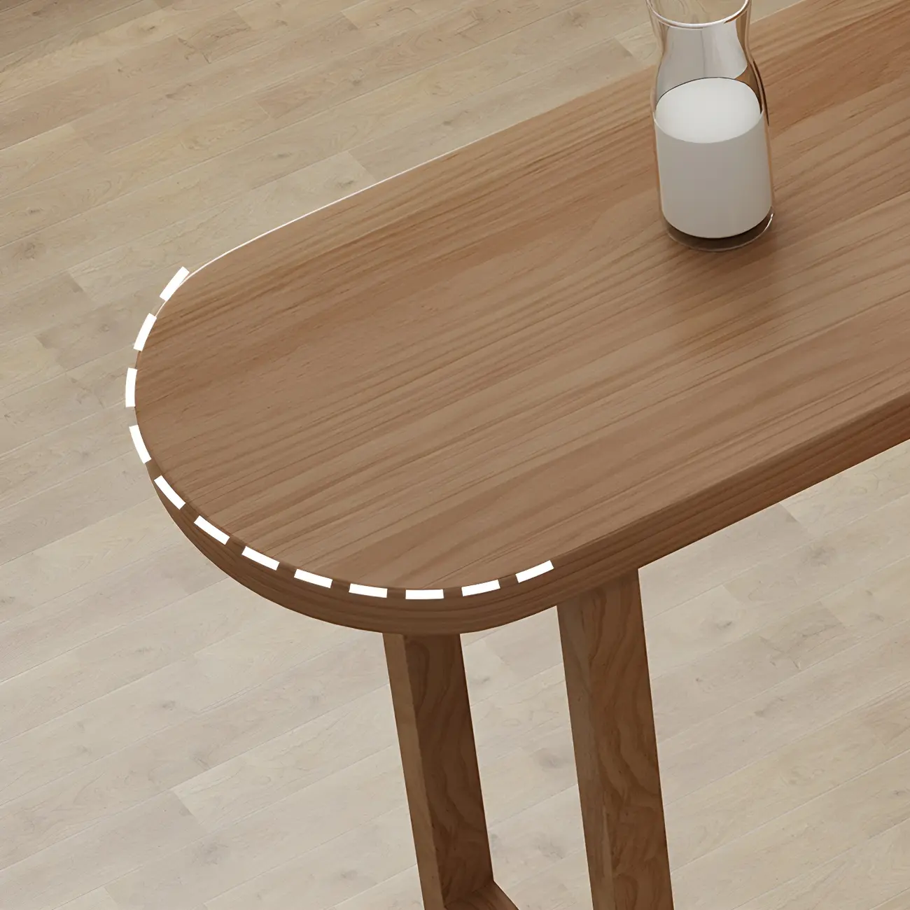 Modern Brown Wood Storage Bar Tables for Dining Room Image - 8 | homeyfad