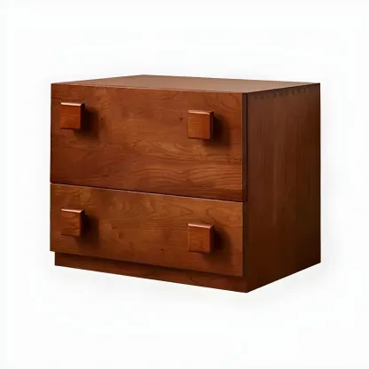 Minimalist Brown Wooden Dressers & Chests with Drawers Image - 3