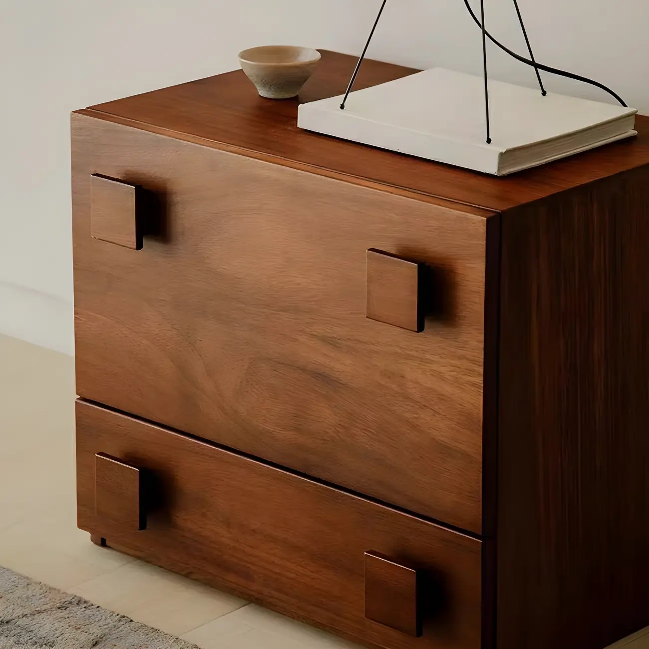 Minimalist Brown Wooden Dressers & Chests with Drawers Image - 7 | homeyfad