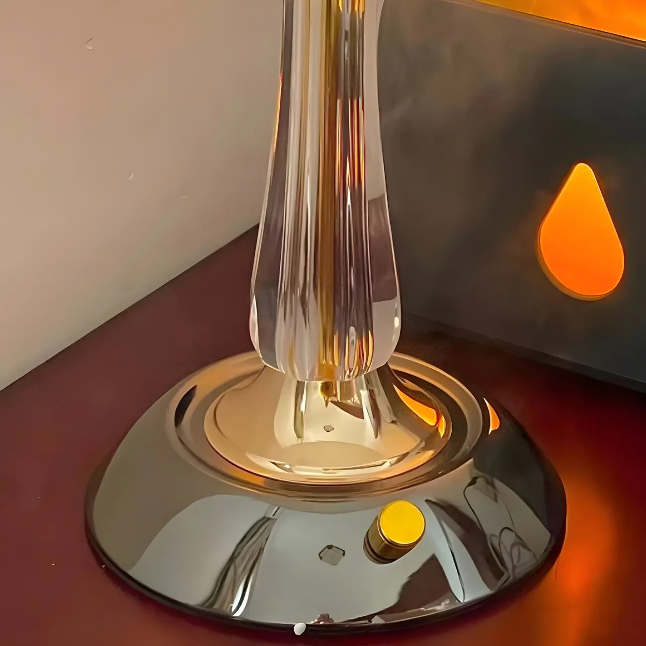 Elegant White Glass Metal Umbrella-Shaped Table Lamp Image - 10 | homeyfad