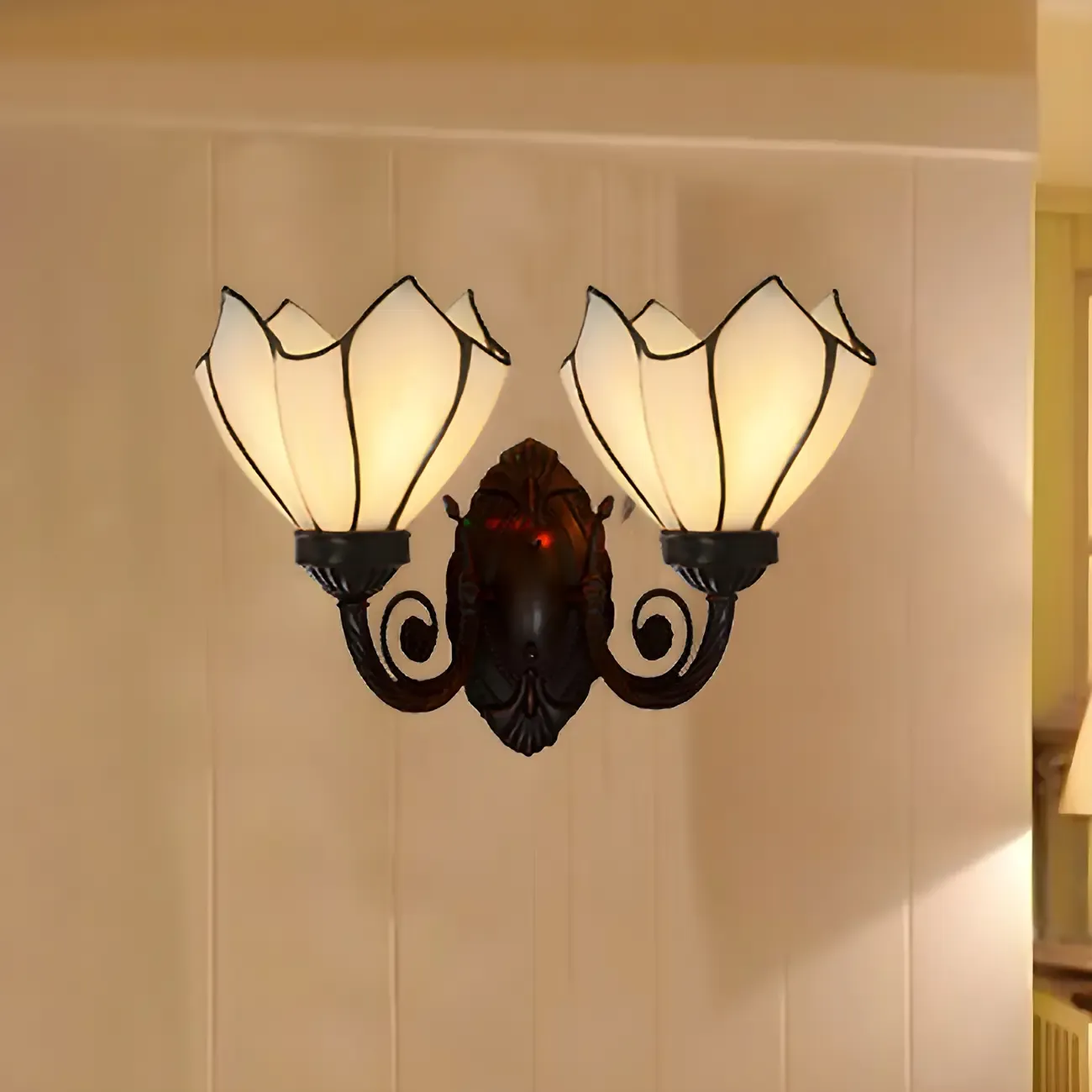 Vintage Crystal Wall Sconce with 2-Light for Hallway Decor | HomeyFad 