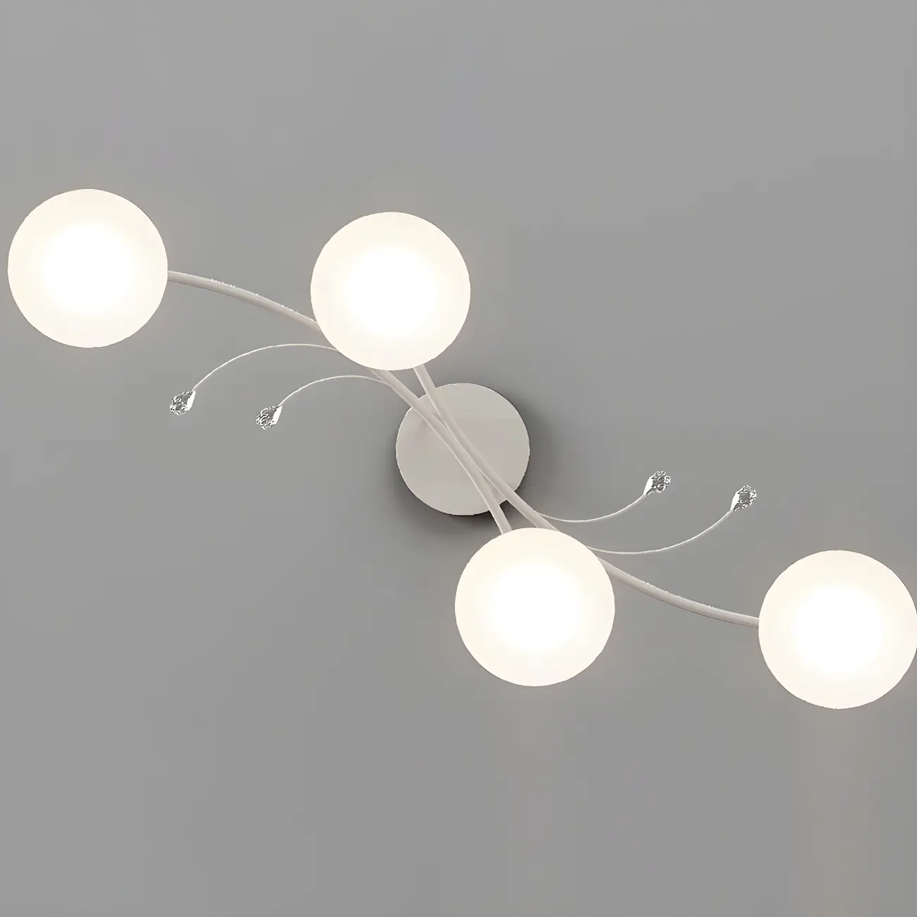 Sleek Modern White Metal Island Pendant Light Image - 10 | homeyfad