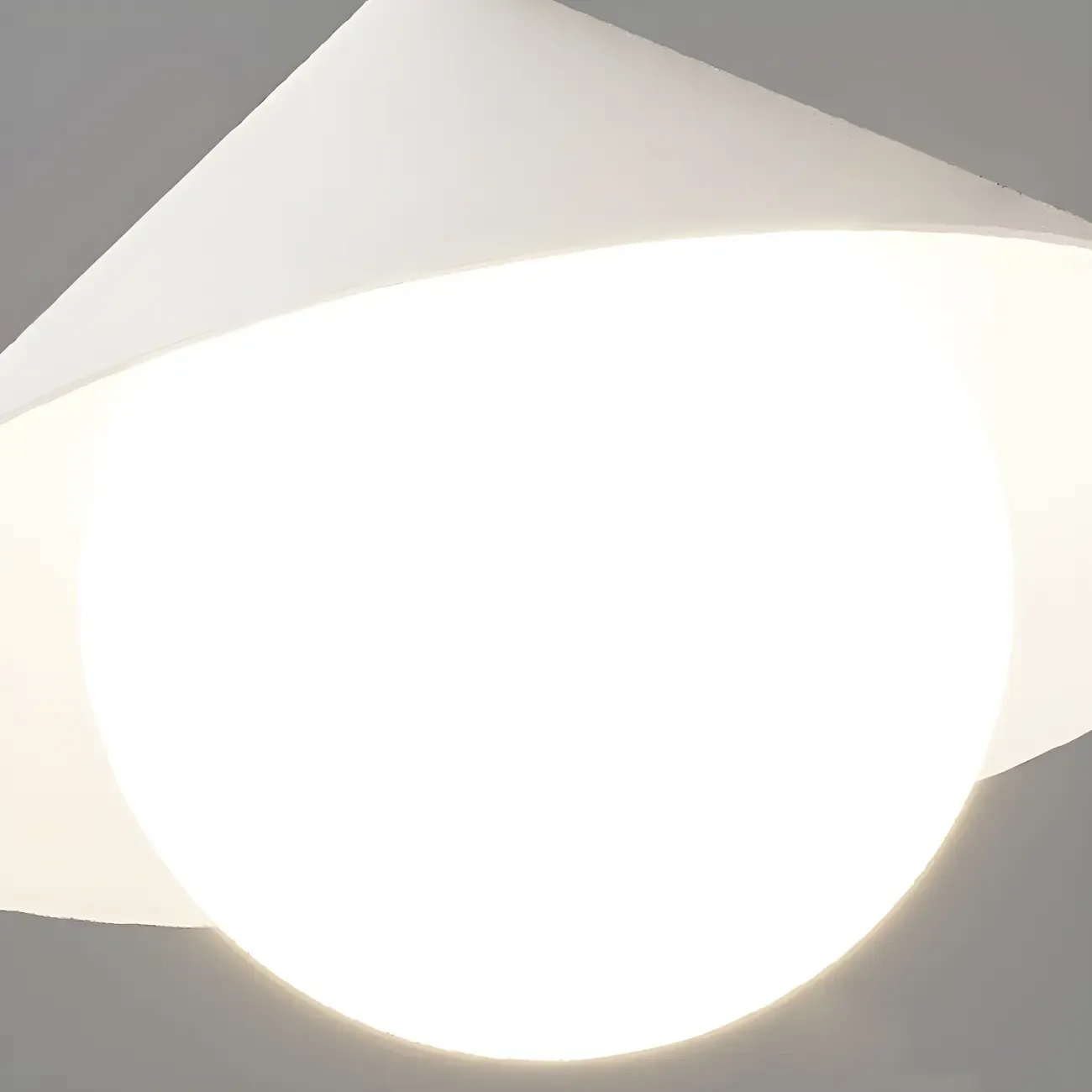 Sleek Modern White Metal Island Pendant Light Image - 12