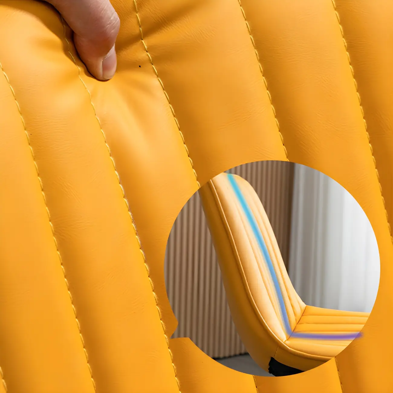 Stylish Leather Upholstered Bar Stools with Footrest for Home Bar Image - 16 | homeyfad