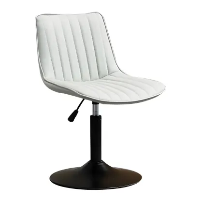 Stylish Leather Upholstered Bar Stools with Footrest for Home Bar Image - 21