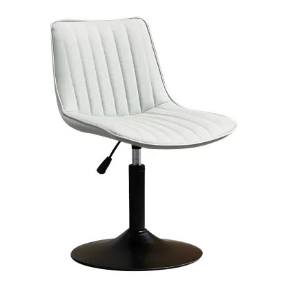 Stylish Leather Upholstered Bar Stools with Footrest for Home Bar Image - 22