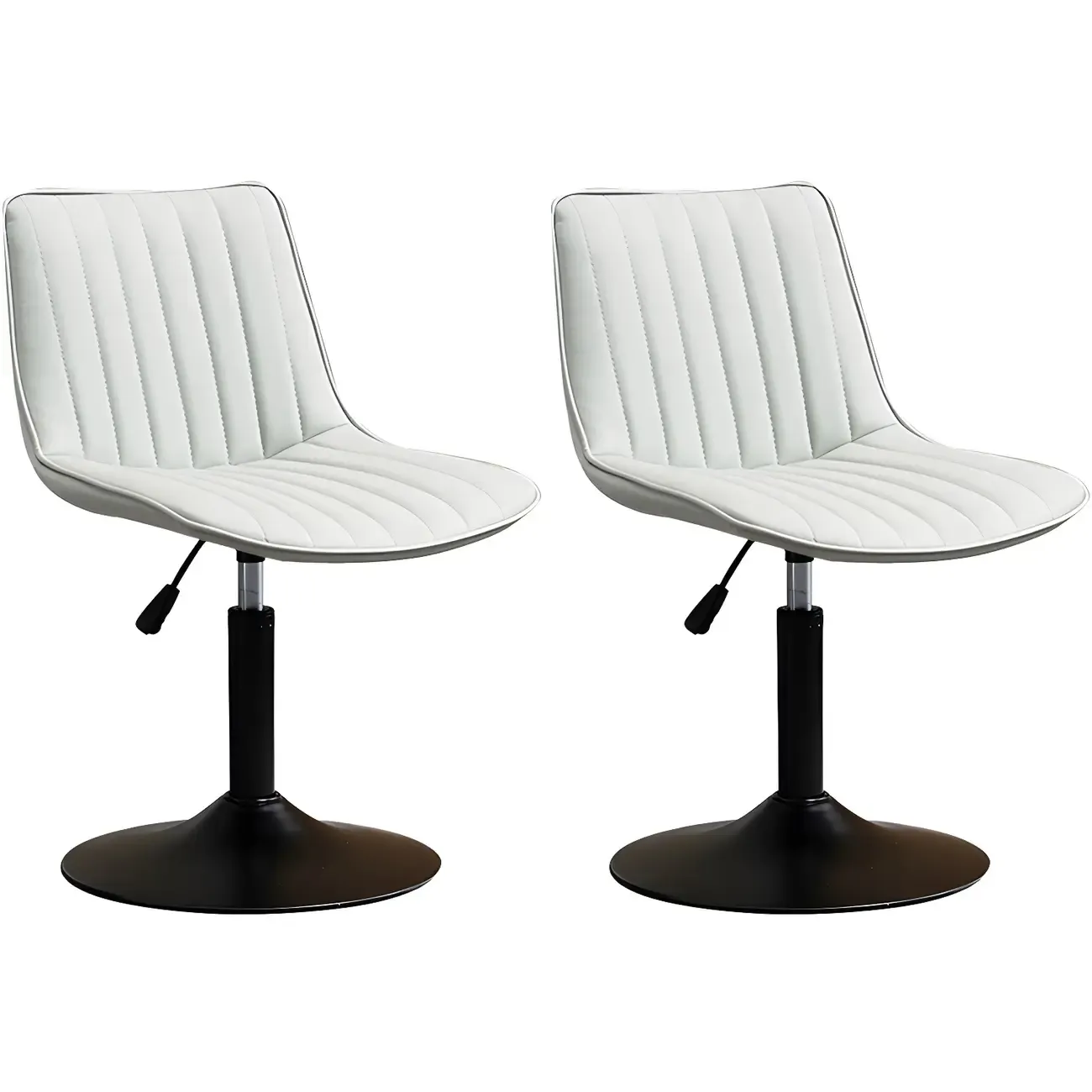 Stylish Leather Upholstered Bar Stools with Footrest for Home Bar Image - 23