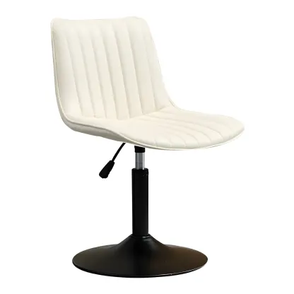 Stylish Leather Upholstered Bar Stools with Footrest for Home Bar Image - 24