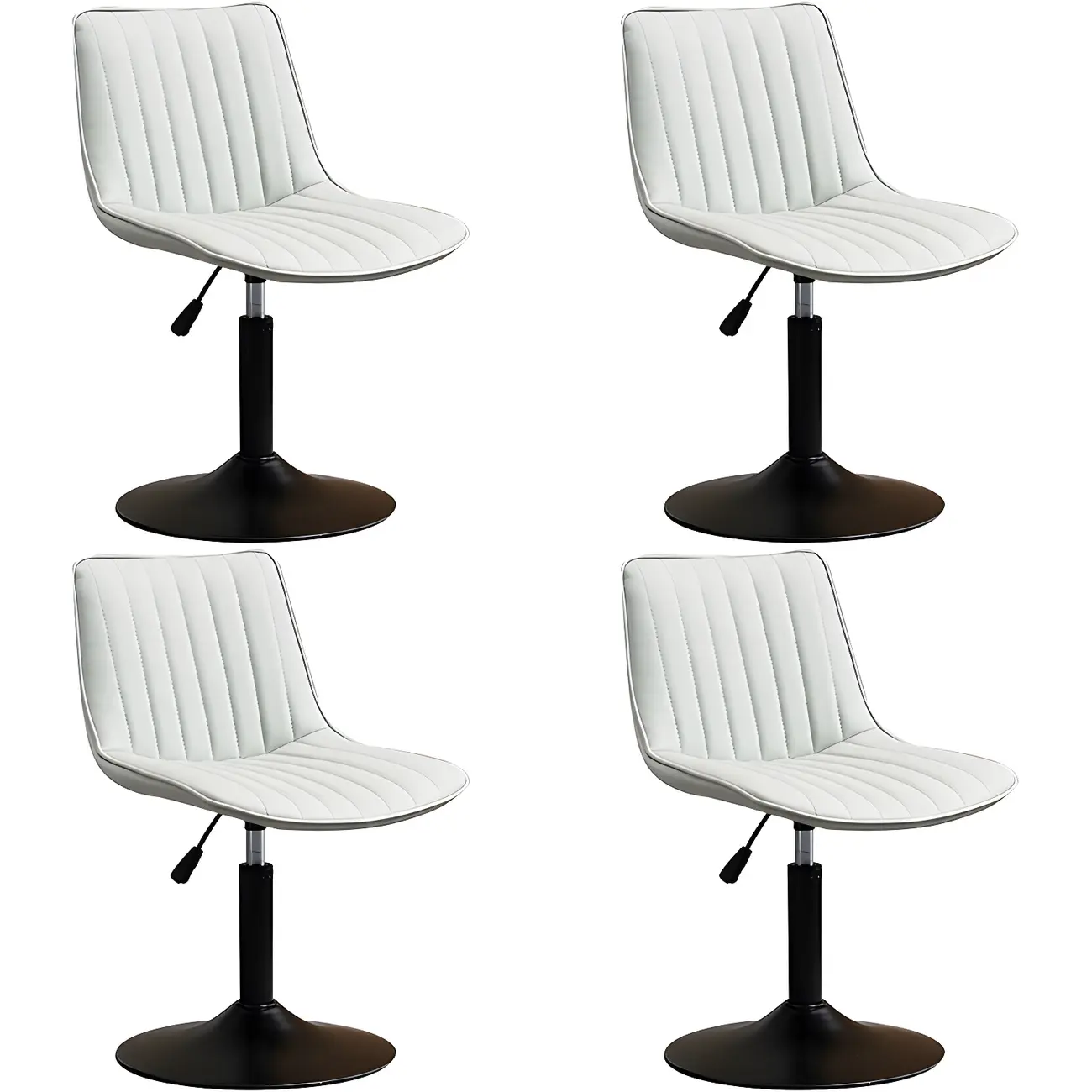Stylish Leather Upholstered Bar Stools with Footrest for Home Bar Image - 26 | homeyfad