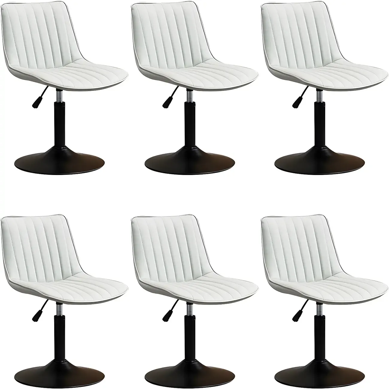 Stylish Leather Upholstered Bar Stools with Footrest for Home Bar Image - 28
