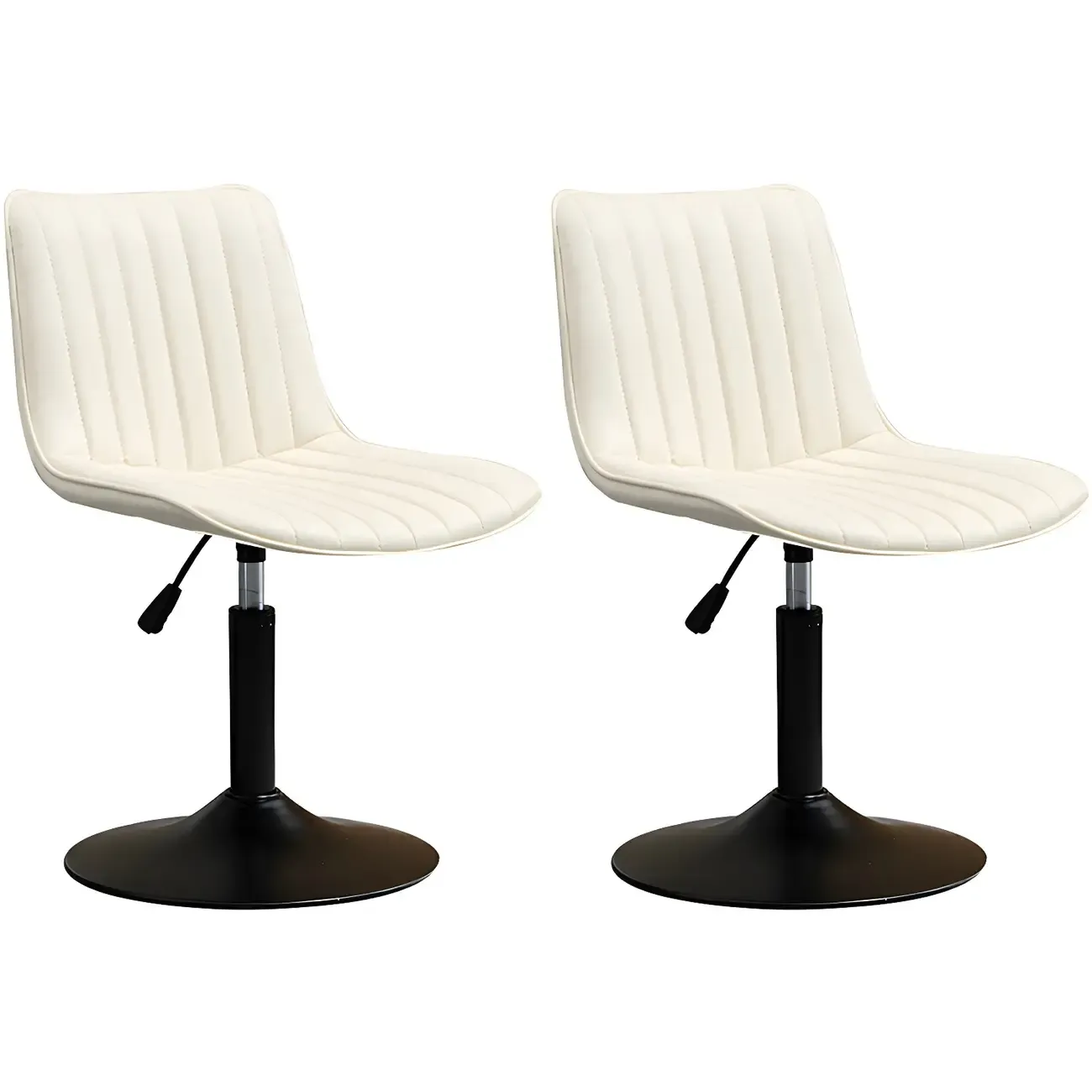 Stylish Leather Upholstered Bar Stools with Footrest for Home Bar Image - 32