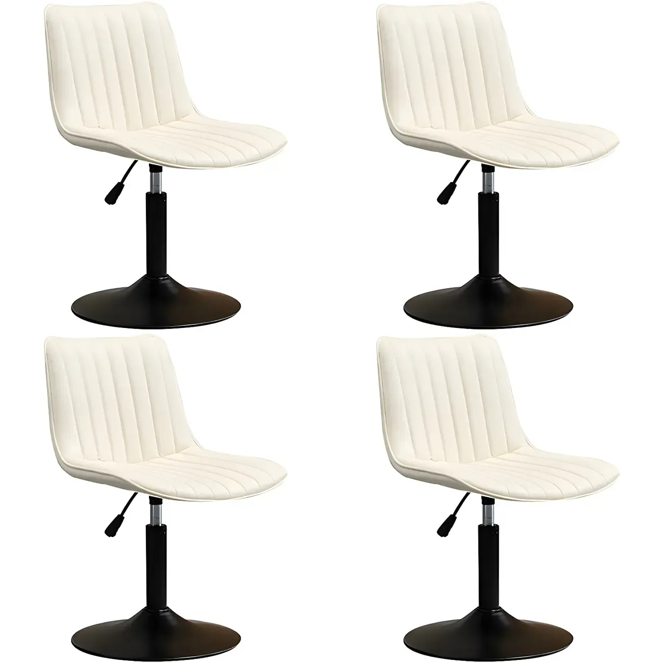 Stylish Leather Upholstered Bar Stools with Footrest for Home Bar Image - 33