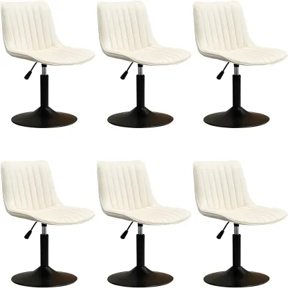 Stylish Leather Upholstered Bar Stools with Footrest for Home Bar Image - 34