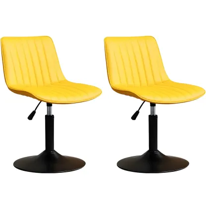Stylish Leather Upholstered Bar Stools with Footrest for Home Bar Image - 37