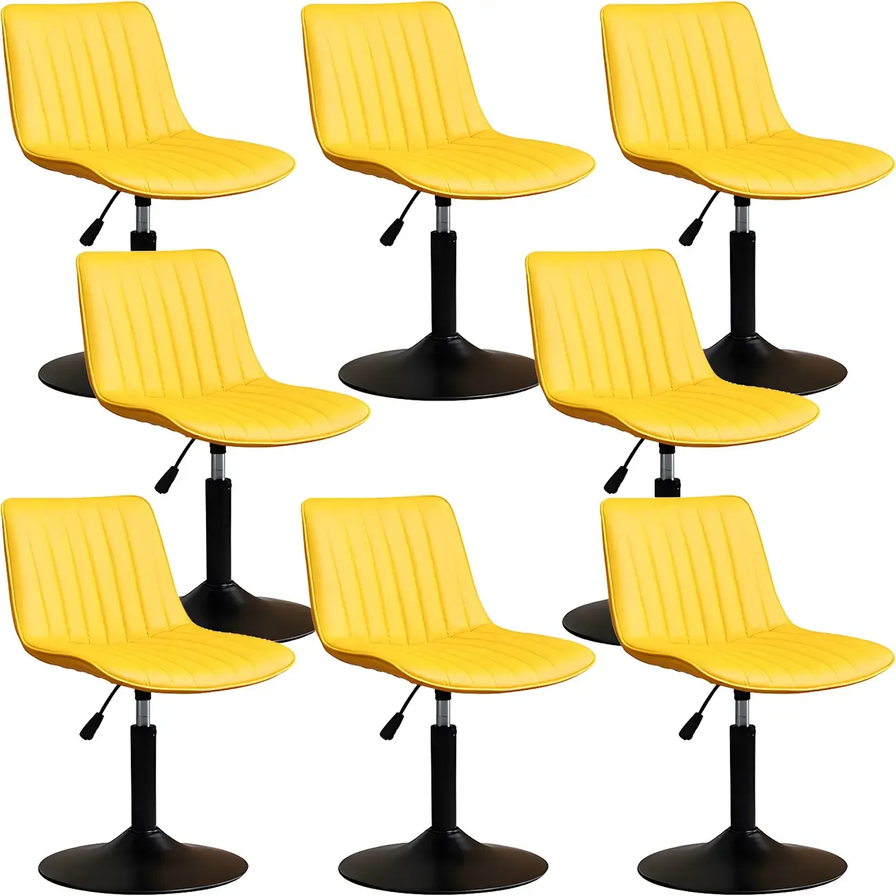 Stylish Leather Upholstered Bar Stools with Footrest for Home Bar Image - 40