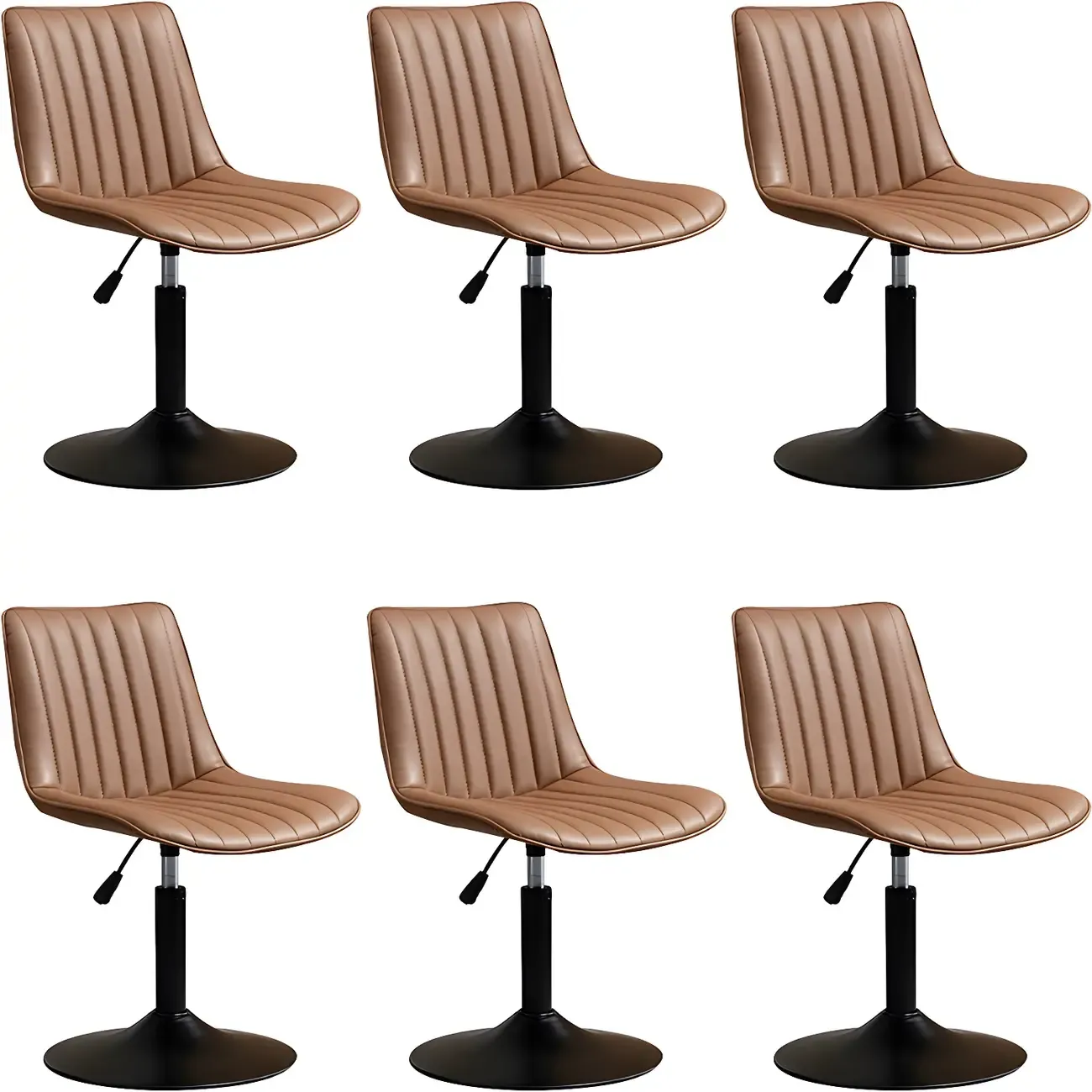 Stylish Leather Upholstered Bar Stools with Footrest for Home Bar Image - 44