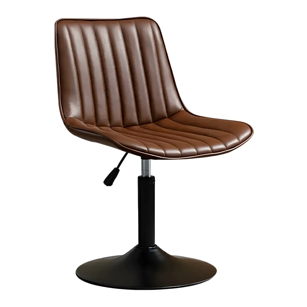 Stylish Leather Upholstered Bar Stools with Footrest for Home Bar Image - 46