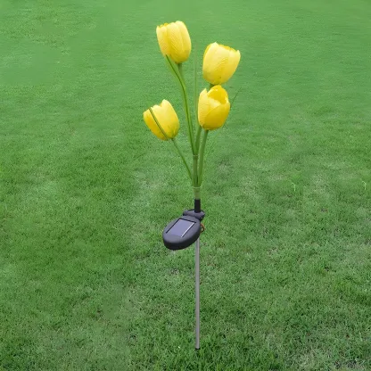Modern Tulip Solar LED Decorative Landscape Lighting Image - 1