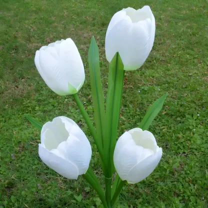 Modern Tulip Solar LED Decorative Landscape Lighting Image - 3