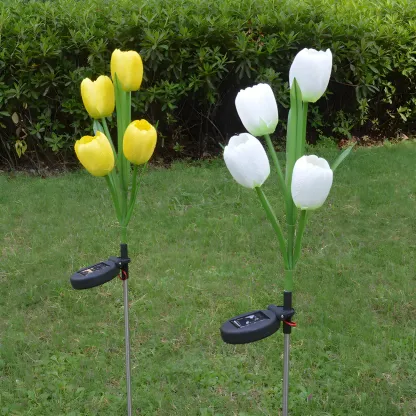 Modern Tulip Solar LED Decorative Landscape Lighting Image - 4