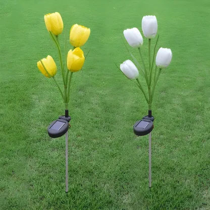 Modern Tulip Solar LED Decorative Landscape Lighting Image - 5