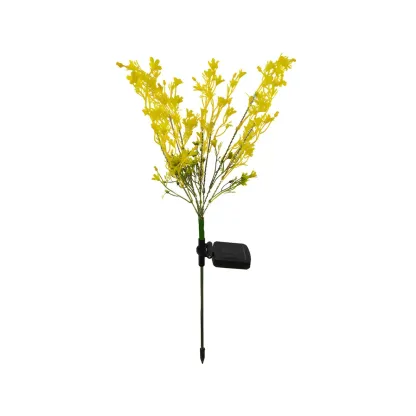 Modern Floral Solar Warm Light Landscape Lighting Image - 3