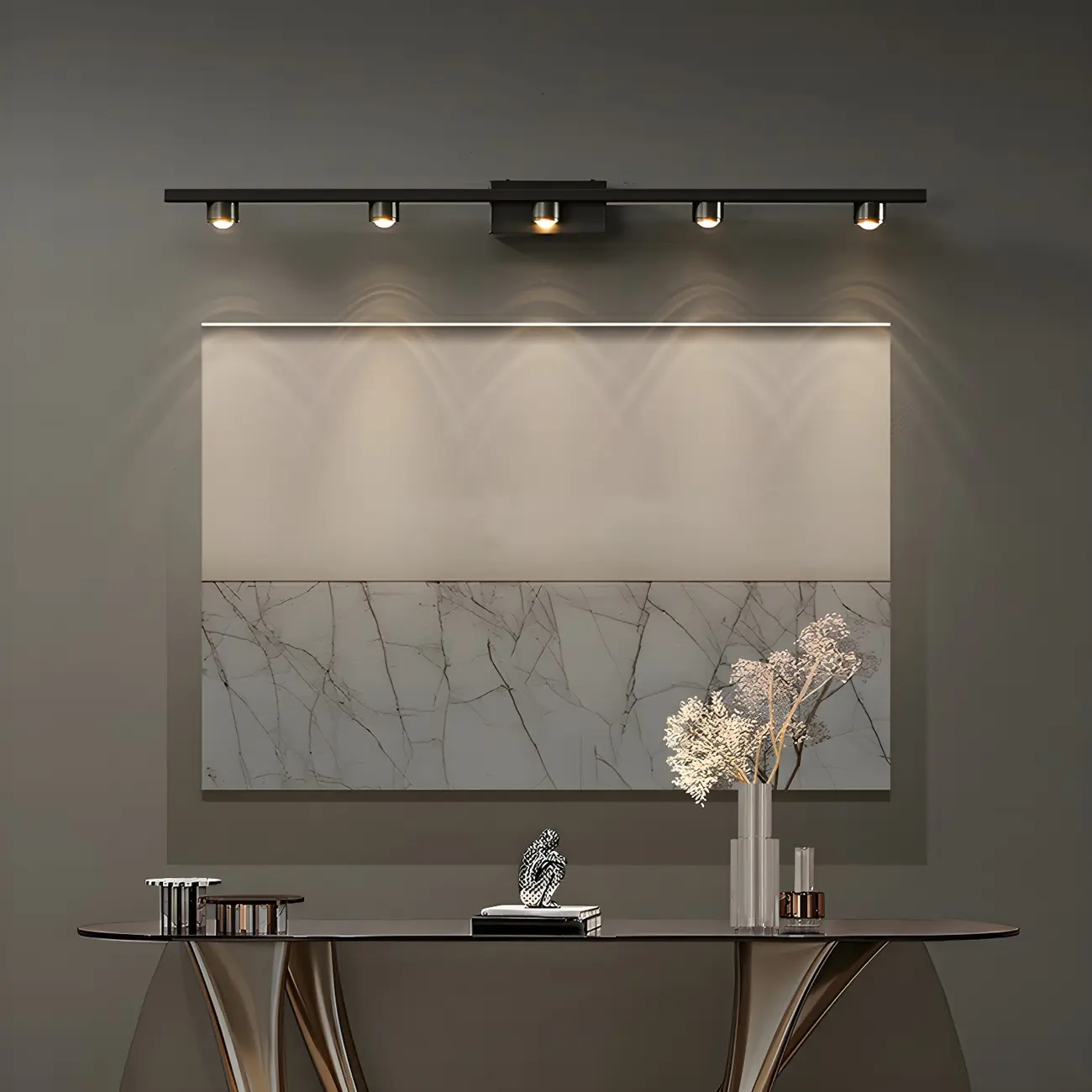 Classic Metal Tube LED Vanity Light with Shade for Bathroom Image - 7 | homeyfad