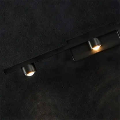 Classic Metal Tube LED Vanity Light with Shade for Bathroom Image - 13