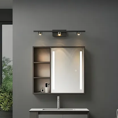 Classic Metal Tube LED Vanity Light with Shade for Bathroom Image - 16