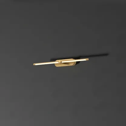 Modern Brass Vanity Light with Integrated LED for Bathroom Image - 7